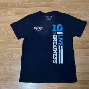 Hard Rock Cafe Navy Blue 'Live Greatness' Tee